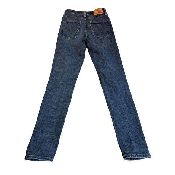 LEVI'S 721 RED TAB ZIPPER FLY WOMENS HIGH RISE SKINNY JEANS SIZE 26 (Actual 23) - Picture 2 of 8
